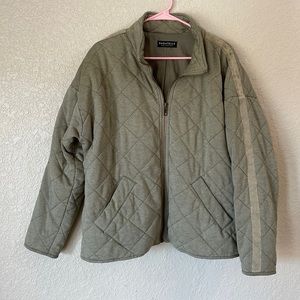 Quilted zip up jacket